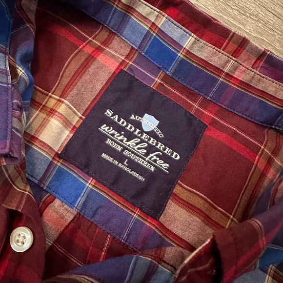 •SADDLEBRED• PLAID BUTTON UP - Picture 6 of 7